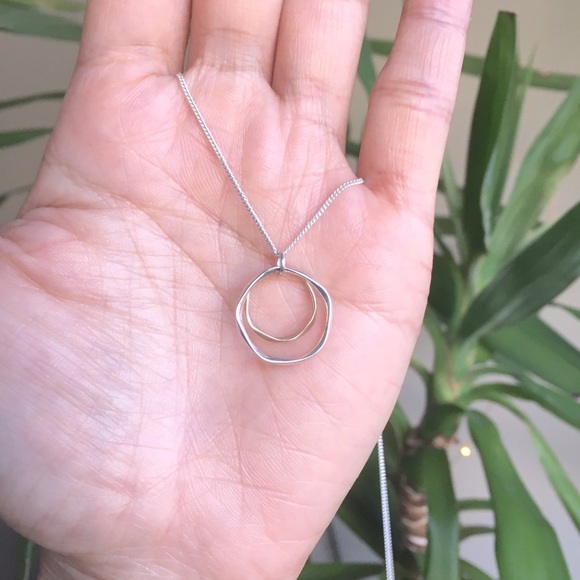 Double Ring Necklace - Picture 4 of 4